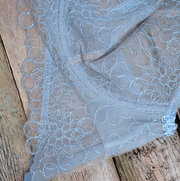 Free People Lucia Underwire Bra Blue Hydrandea - Picture 3 of 10